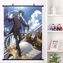 Аниме Black Butler kuroshitsuji Ciel Phantomhive настенная прокрутка настенные подвесные плакаты Otaku коллекция домашнего декора 2024 - купить недорого