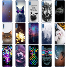 Cases For Samsung Galaxy A7 2018 Phone Cover Silicone Colorful Printing Back Case Cover For Samsung A7 2018 A750 A750F 6.0 Inch 2024 - buy cheap