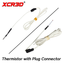 XCR3D 3D-принтеры часть 100k ohm B3950 NTC термистор Температура Сенсор HT-NTC100K 1 м 1,5 м 2 м кабель с разъемом 2024 - купить недорого