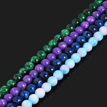 8mm aprox 100 pçs sortido colorido espaçador grânulos de vidro para fazer jóias colar pulseira diy jóias descobertas 2024 - compre barato