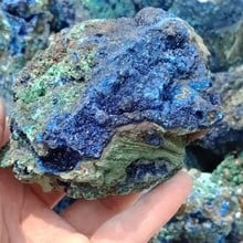 DHXYZB 100-500g Natural azurite raw Stone blue malachite Healing Reiki Crystal Mineral Specimen rough sample fengshui home decor 2024 - buy cheap