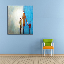 Handpainted Modern Abstract Art For Home Decor High Quality New Home Love Picture on Canvas Oil Paintings Hang Pictures 2022 - buy cheap