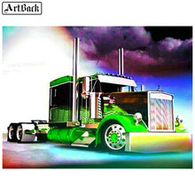 5d diamond painting truck landscape picture full square diamond mosaic kit diamond embroidery car sticker home decoration 2024 - buy cheap