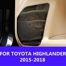 Car Door Audio Speaker Tweeter Decoration Cover Interior decoration Auto Accessories FOR TOYOTA HIGHLANDER 2015-2018 2024 - buy cheap