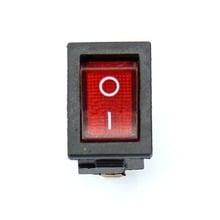 5 шт./лот 3-контактный переменный ток 6a/250 в 10A/125 в красный ВКЛ./ВЫКЛ. SPST кнопочный выключатель для лодки 2024 - купить недорого