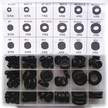 125pcs Black Rubber Grommet Wire Bushing Assortment Wiring Coil Gasket Set Kit A Of models, Rubber Grommet Gasket 2024 - buy cheap