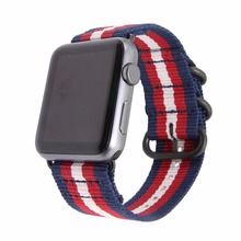 Onthelevel pulseira de nylon para apple watch, pulseira em tecido acetinado para apple watch de 1 2 e 3 gerações 2024 - compre barato