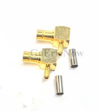 5 pcs  RF Coaxial 75 ohm SMB Angle Male for RG179 Cable Connector Adapter 2024 - buy cheap