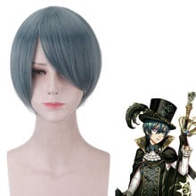 Kuroshitsuji Black Butler Cosplay Wig Ciel Phantomhive short Wigs Book of the Atlantic Heat Resistant fiber fake hair 2024 - buy cheap