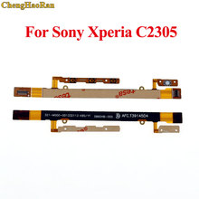 Chenghaoran cabo flexível botão de volume liga/desliga para celular, conector para sony xperia c2304 c2305 s39c s39h 2024 - compre barato