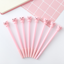 40pcs Stationery Pen Gel Cute Pink Expression Pig Neutral Pens Cartoon Student Writing Pen School Office Supplies Gift Wholesale 2024 - buy cheap