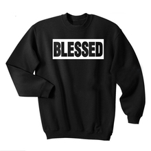 Sudadera con capucha con eslogan gráfico Blessed Hipster, letras divertidas de gracias, Grunge, Vintage, Jumper, Tops 2024 - compra barato