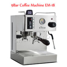 Cafetera semiautomática italiana EM-18, máquina de café expreso con bomba profesional, 9Bar, 220V, nueva actualización 2024 - compra barato