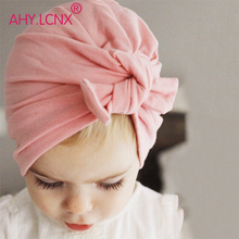 New hot selling Baby Cute Hat Knotted Rabbit Ears Model Cotton Tie Children Kids Cap Headwear for girl and boy baby 2024 - buy cheap
