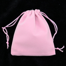 Free Shipping 100pcs/Lot 9x12cm Small Pink Velvet Bags Favor Wedding Gift Bags Cute Jewelry Packaging Pouch Drawstring Gift Bag 2024 - buy cheap