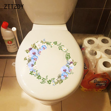 ZTTZDY 23,3*20,4 CM guirnalda de hojas adhesivo creativo para el baño calcomanías de decoración para la pared del dormitorio del hogar T2-0551 2024 - compra barato