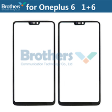 Lente de Cristal exterior frontal para móvil, pantalla táctil de cristal LCD frontal para Oneplus 6, 1 + 6, negro, reemplazo de teléfono de 6,28 pulgadas 2024 - compra barato