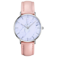 Fashion Lady Leather Watch 2019 Simple Scale Marble Seal Alloy Dial Analog Quartz Wrist Watch Gift zegarki damskie a70 2024 - buy cheap