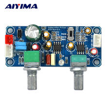 AIYIMA Low Pass Filter Bass Subwoofer Preamp Amplifier Board Single Power DC 9-32V Preamplifier With Bass Volume Adjustment 2024 - купить недорого