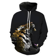 Men's 3D Hooded Sweatshirt Tiger Print High-quality Hoodies Casual Street Pullover EUR SIZE 2024 - buy cheap