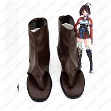 Zapatos de combate de la fortaleza de hierro, botas a medida de kaburi, cosplay, kouttsujou, no Kabaneri, Anime 2024 - compra barato