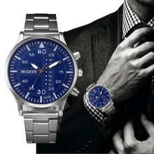 Fashion Man Crystal Stainless Steel Analog Quartz Wrist Watch Erkek Kol Saati Creative Relojes Hombre 2018 Relogio Masculino Men 2024 - buy cheap