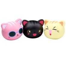 Kawaii Squishy Jumbo Cat Head  Cosplay Slow Rising Reduce Pressure Stress Relief Kids Squeeze Toy Gift For Children 2024 - buy cheap