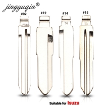 jingyuqin #14 12 No.02 15 Metal Blank Flip KD Remote Key For Isuzu Hainan Replacement Car Uncut Key Blade TOY43 2024 - compre barato