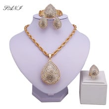 Nigerian Wedding African Beads Jewelry Sets Fashion Dubai Gold Color Jewelry Set Wholesale Costume Design 2024 - buy cheap