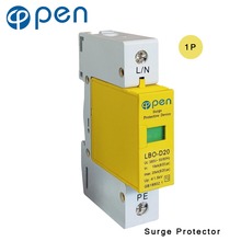 Protector contra sobretensiones SPD 1P 10kA 20kA 380VAC, dispositivo doméstico de descarga de LBO-D20 abierta 2024 - compra barato