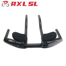 RXL SL Bicycle Rest Bullhorn Bike Handlebar UD Glossy Triathlon Handlebars  400/420/440mm Black Carbon Fiber TT Handle Bar 2024 - buy cheap