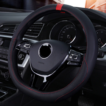 D Shape Genuine Leather Car Steering Wheel Cover for Kia Sportage Optima K5 Nissan Qashqai J11 X-trail T32 2017-2020 2024 - buy cheap