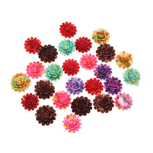 50Pcs 13x12mm Round Resin Flowers Decorations Crafts Flatback Cabochon Embellishments For Scrapbooking Diy Accessories 2024 - buy cheap