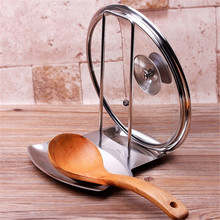 Tapa de olla de acero inoxidable soporte para cuchara organizador de cocina almacenamiento restos de cuchara de sopa accesorios de cocina 2024 - compra barato
