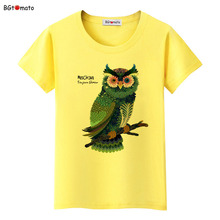 bgtomato Individuality colorful owl shirts Women's fashion summer cool shirts Breathable comfortable casual tops tees 2024 - buy cheap