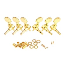 Gold Sealed Guitar String Tuning Pegs Tuners Machine Heads 3L+3R New 2024 - buy cheap