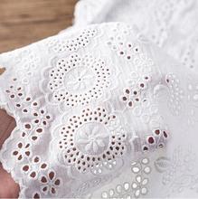 New Factory Direct 32cm 2Yds/lot Circle Cut-out Cotton Cloth Embroidered Lace Fabric DIY Handmade Lace Trim Accessories X289 2024 - compre barato