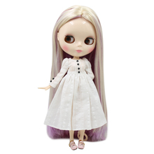 ICY DBS Blyth Doll 30cm white skin New cute mixed color long hair 1/6 JOINT body glossy face DIY toy 2024 - buy cheap