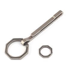 Octagonal Ring Titanium Alloy Key Chain Multi Functional Buckle Carabiner Outdoor Clip  Outdoor Multi-tool New 2024 - buy cheap