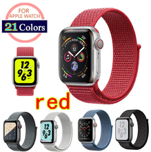 42mm 38mm 40mm 44mm strap for apple watch band nylon sport woven loop wrist braclet nylon band for iwatch 4 series 1/2/3 2024 - buy cheap