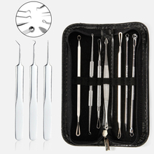 10PCS/Set Stainless Blackhead Remover Tweezer Needles Set for Pimple Blemish Comedone Acne Black Spots Remover Kit 2024 - buy cheap