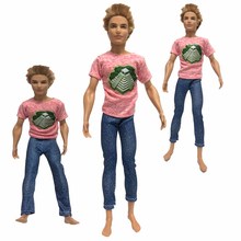 NK 2020 One Set Prince Ken Doll Clothes Men's Cool Casual Fashion Clothing For Barbie Doll friend Ken Doll Best Gift Toys 090A 2024 - buy cheap