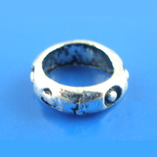 DoreenBeads 100PCs Silver Color Ring Spacers Beads,Hole Size:5.8mm,Fit European Charm 7mm Dia.  new 2024 - buy cheap