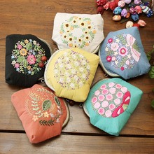 DIY Embroidery Flowers Chain Bag Handbag Needlework Cross Stitch Kit Handmade Purse Wallet Sewing Arts Craft Friend Gifts 2024 - buy cheap