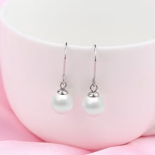 Korea Pearl Hoop Earrings Fixtures Dangle Earrings Baby Pearl Drop Earrings Children Natural Pearl Earrings Kawaii Bead Jewelry 2024 - buy cheap