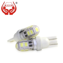 KEIN 1pcs led t10 W5W 194 168 NEW silicone auto car Lights 9smd 2835 t10 led Side Wedge License Plate Tail Signal Lamp Bulb 12V 2024 - buy cheap