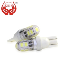 Kein-1 peça de luzes led t10 w5w 194 168, novo luzes de silicone para automóvel, 9smd 2835 t10, lâmpada traseira da placa de licença da placa, lâmpada de 12v 2024 - compre barato