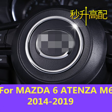 car styling Steering wheel decorative circle sequins bright interior refit stickers decoration For MAZDA 6 ATENZA M6 2014-2019 2024 - buy cheap