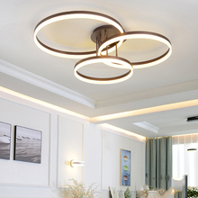 Luminária led circular para teto, equipamento moderno de controle remoto para sala de estar, quarto