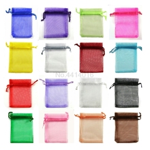 50pcs 7x9 9x12 11x16 13x18 17x23 15x20cm Organza  Bags Jewelry Pouches Wedding Part Decoration Drawable Bag Gift Packaging 7q 2024 - buy cheap